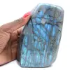 Esemplare di labradorite lucidata, roccia minerale decorativa - 1