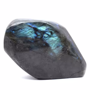 Ornamento in pietra naturale di labradorite lucidata