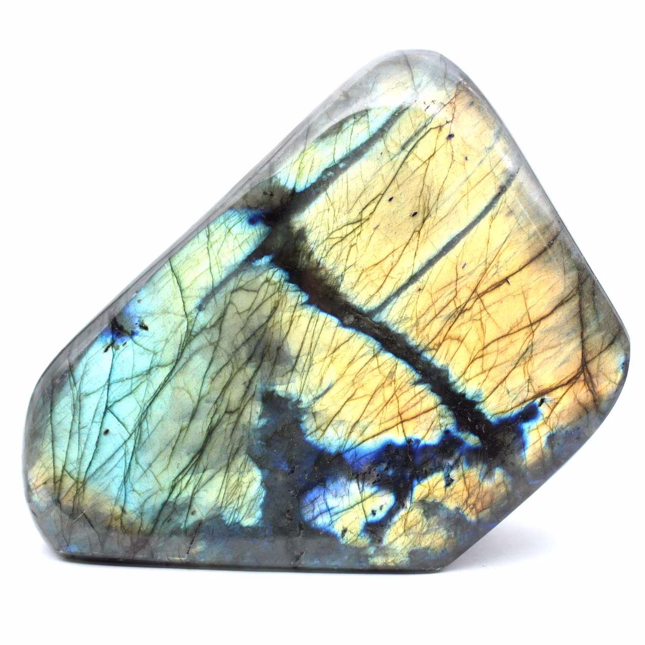 Ornamento minerale di labradorite lucidata dal Madagascar