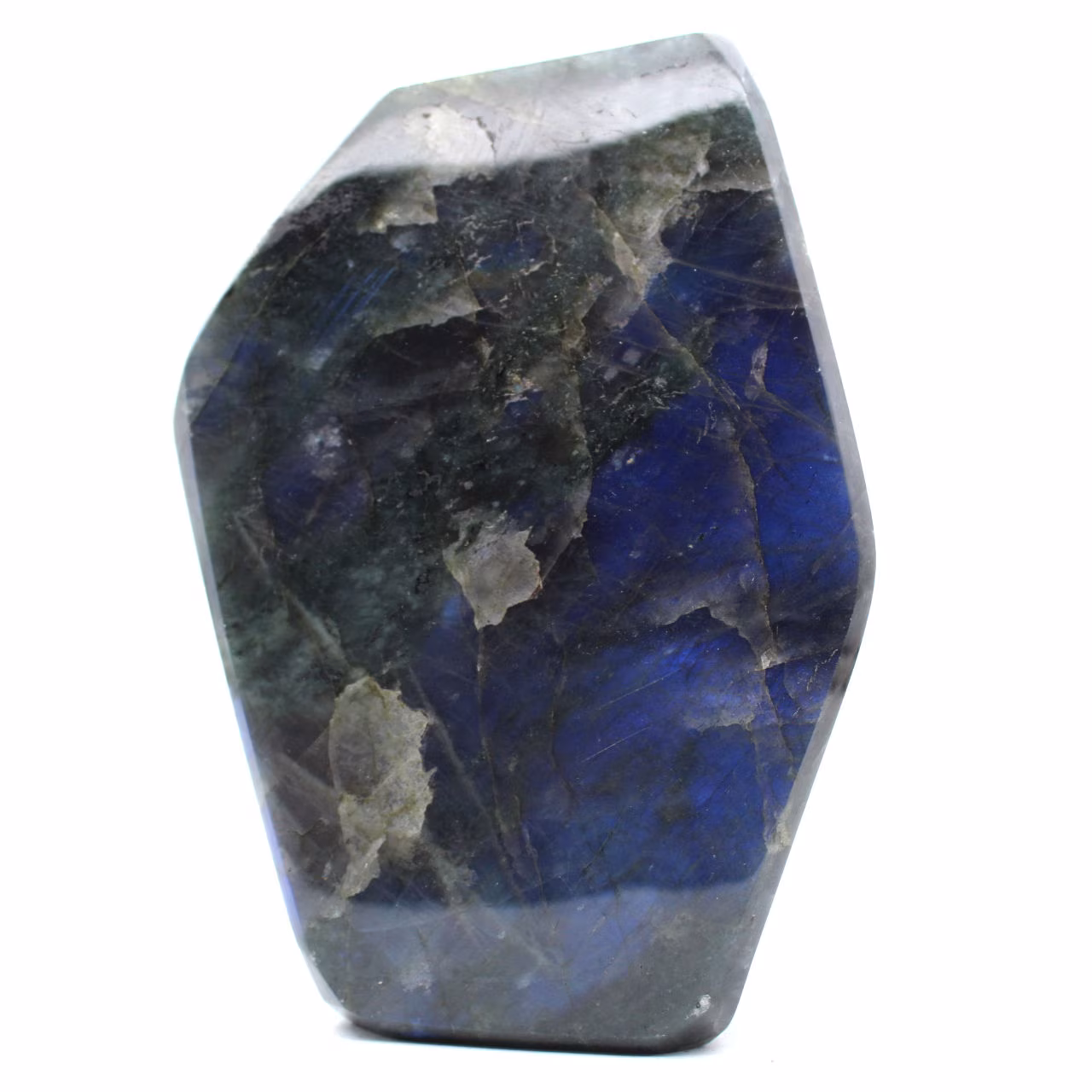 Grande labradorite lucidata, roccia minerale eccezionale