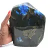 Pietra di labradorite naturale lucidata, decorazione minerale - 1