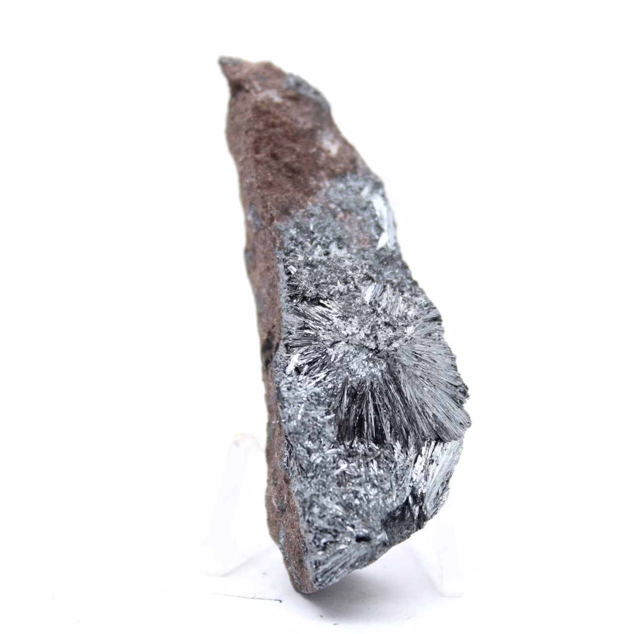 Pirolusite, roccia minerale in miniatura del Marocco