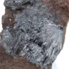 Piccola pirolusite cristallizzata su matrice autentica - 2