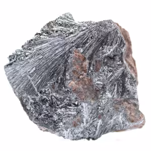 Pirolusite su ganga, collezione e decorazione