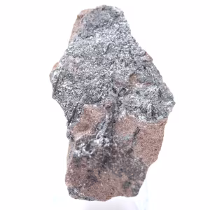 Pirolusite, roccia grezza, cristallizzazione fine, Marocco