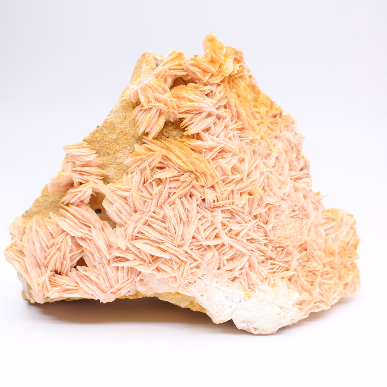 Cristalli di barite arancione dal Marocco per collezionisti