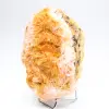 Barite arancione dal Marocco con cristallizzazione marcata - 1