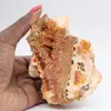 Esemplare di barite arancione marocchina compatta - 4