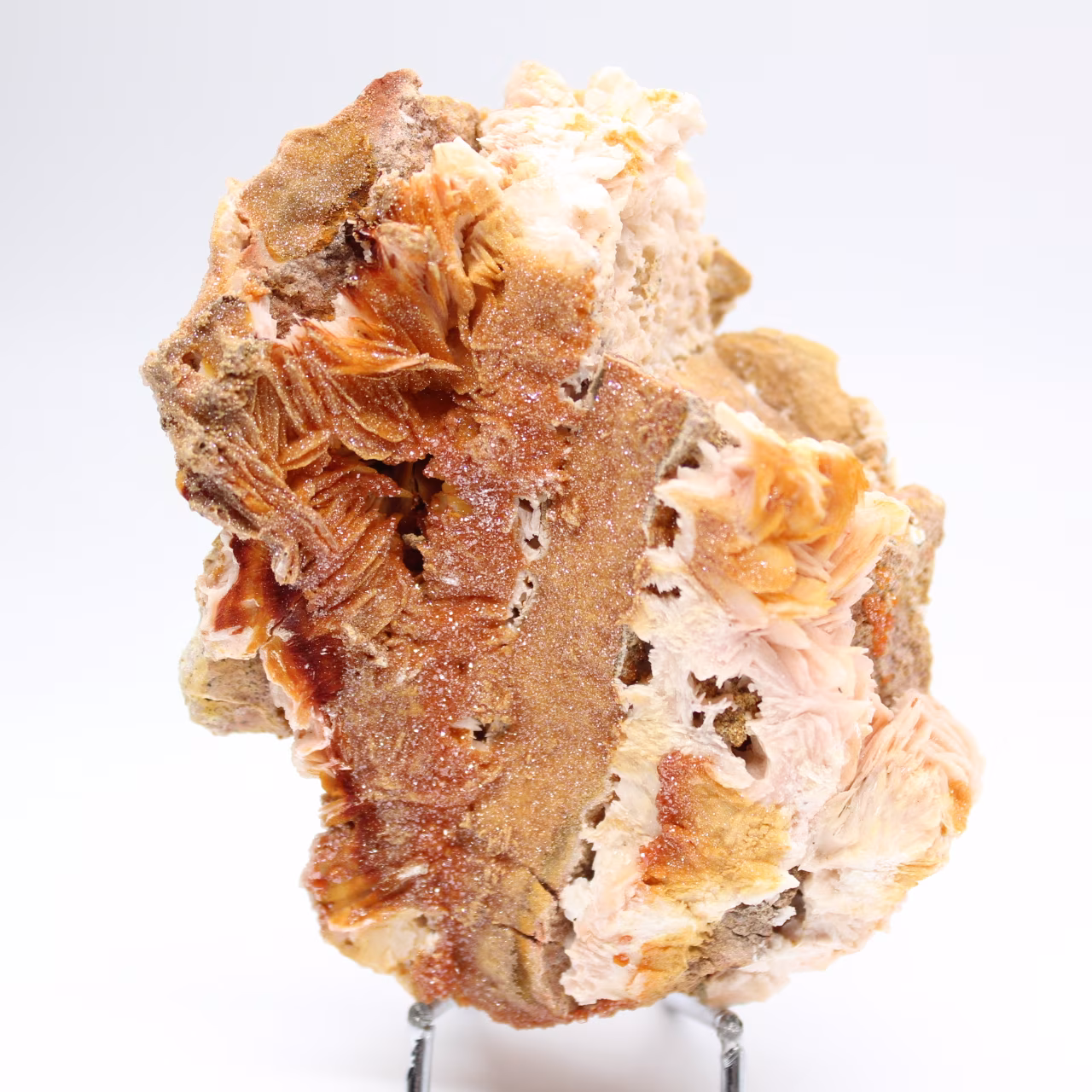 Esemplare di barite arancione marocchina compatta