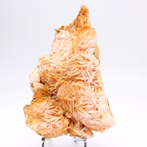 Barite arancione dal Marocco, campione cristallizzato