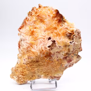 Cristalli di barite arancione dal Marocco per collezionisti