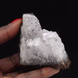 Quarzo grezzo da collezione con goethite, Marocco