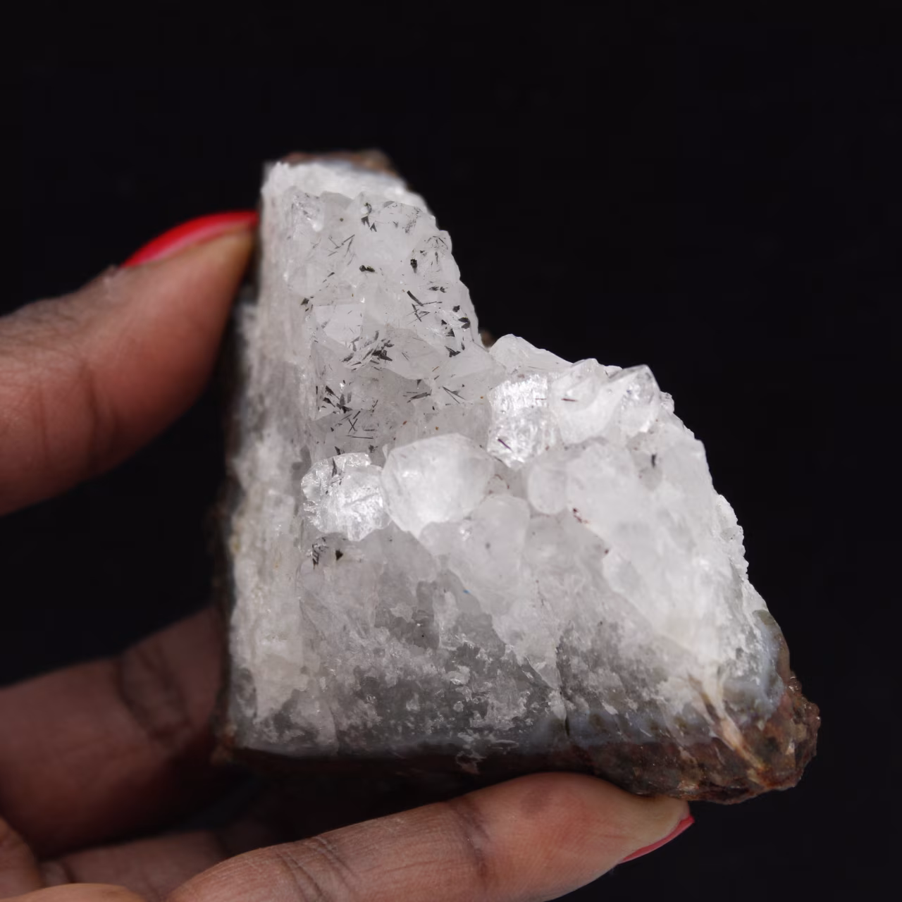 Quarzo grezzo da collezione con goethite, Marocco