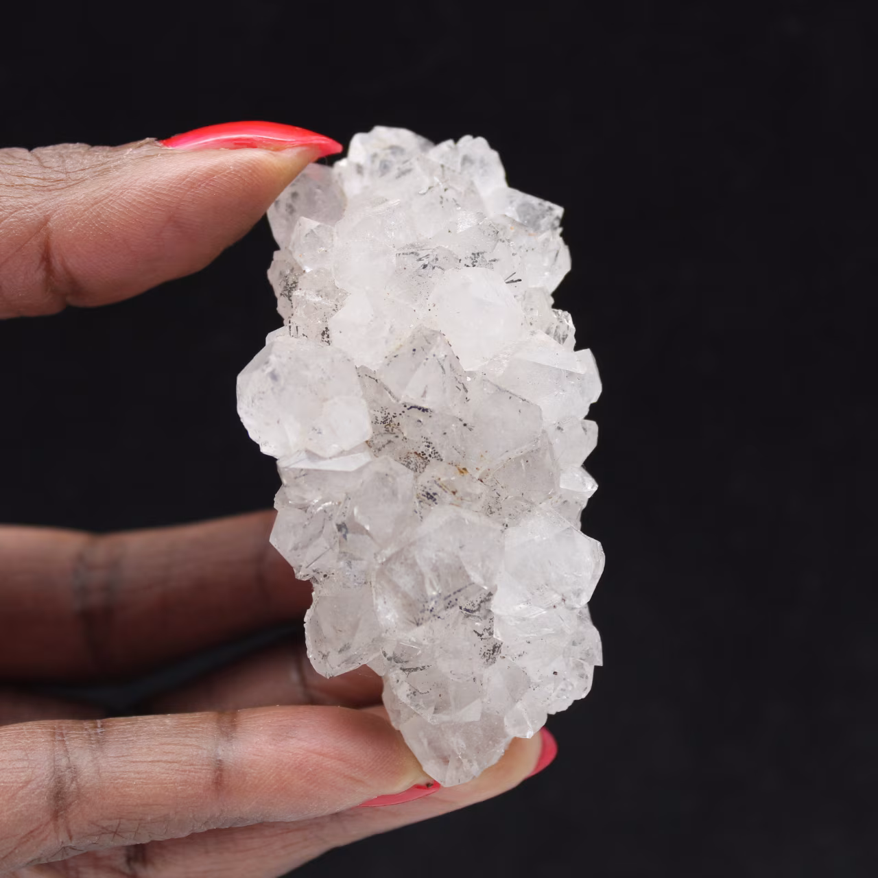 Quarzo goethite, mini drusa da collezione dal Marocco, 85 g