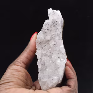 Cristalli di quarzo goethite, roccia naturale grezza, Marocco