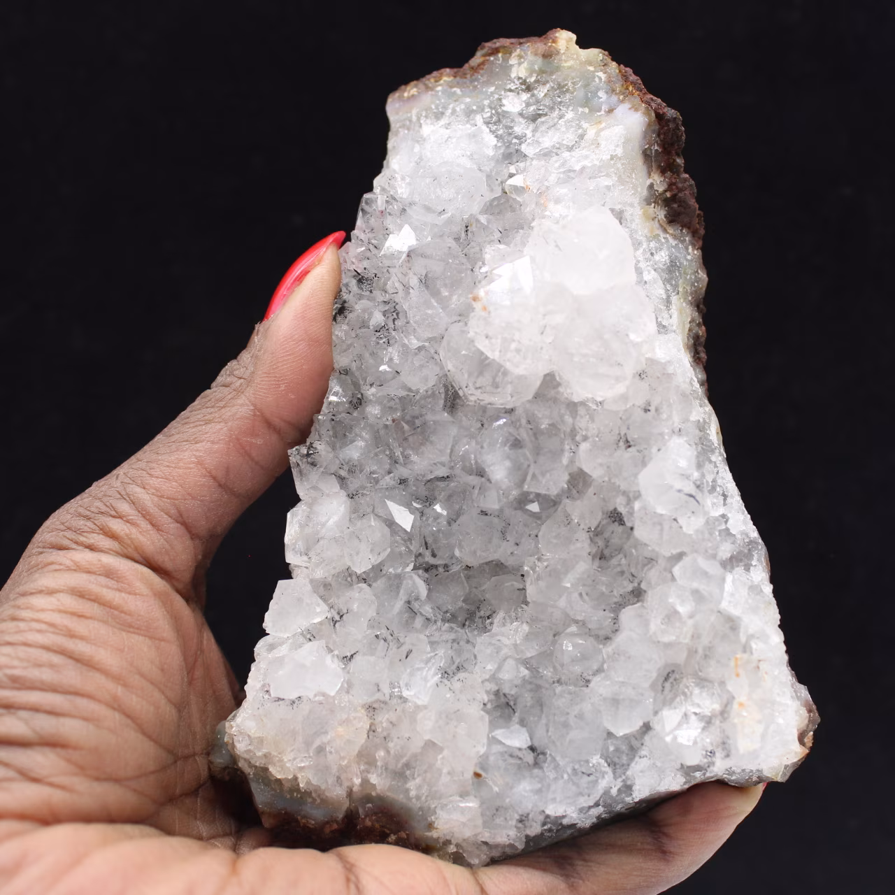 Cristalli di quarzo con inclusioni di goethite, Marocco, Collezione di minerali