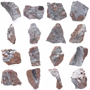 Pirolusite, esemplare autentico su matrice