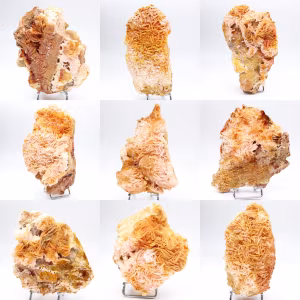 Esemplare di barite arancione marocchina in cristalli naturali