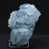 Celestina malgascia: Drusa di cristallo blu - 0