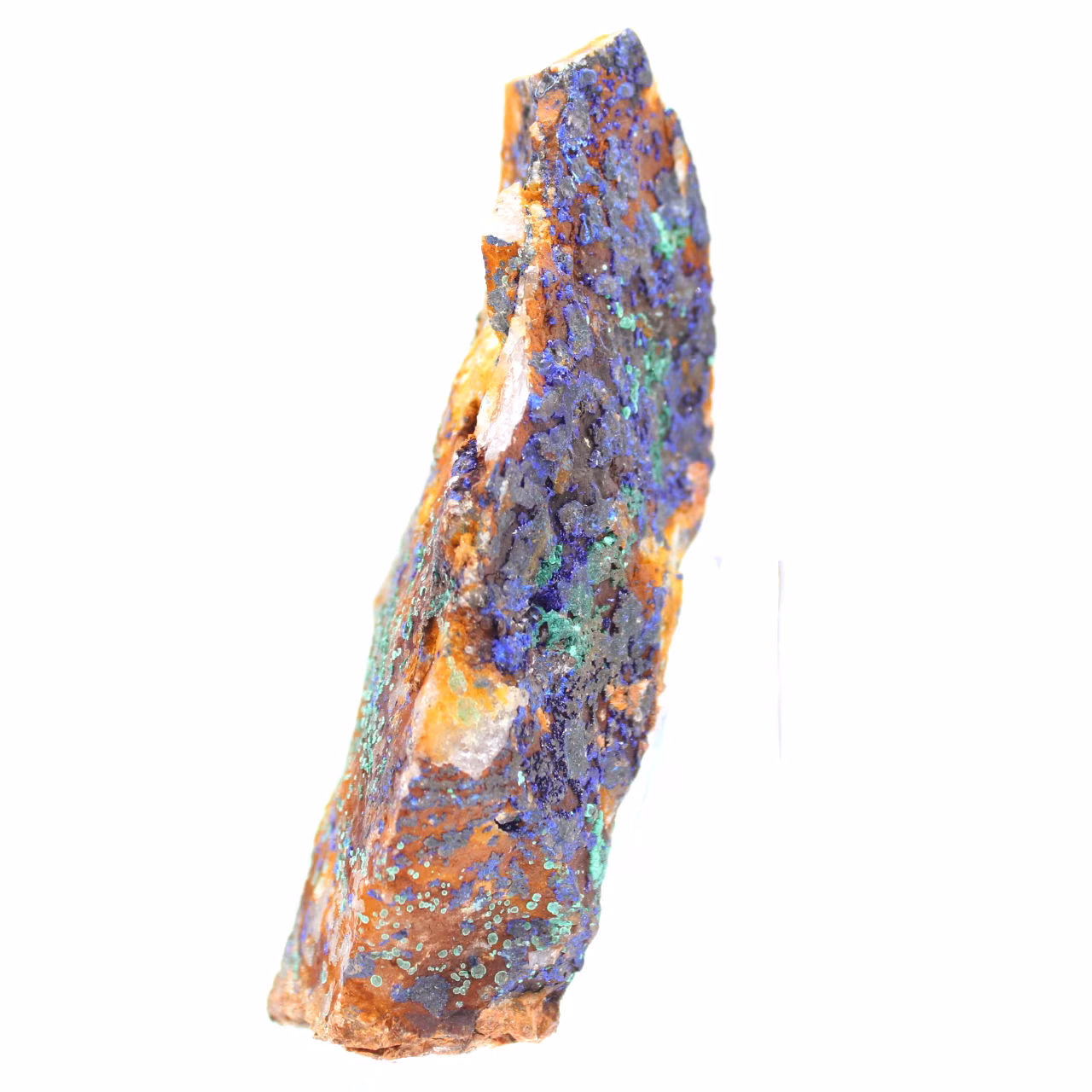 Malachite azzurra grezza bicolore
