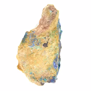 Esemplare di azzurrite malachite grezza