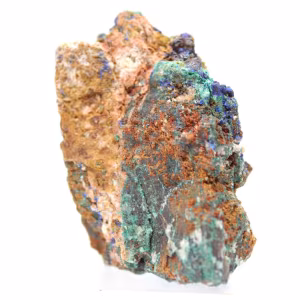 Duo di malachite e azzurrite su matrice