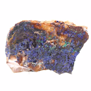 Cristalli di malachite e azzurrite Marocco