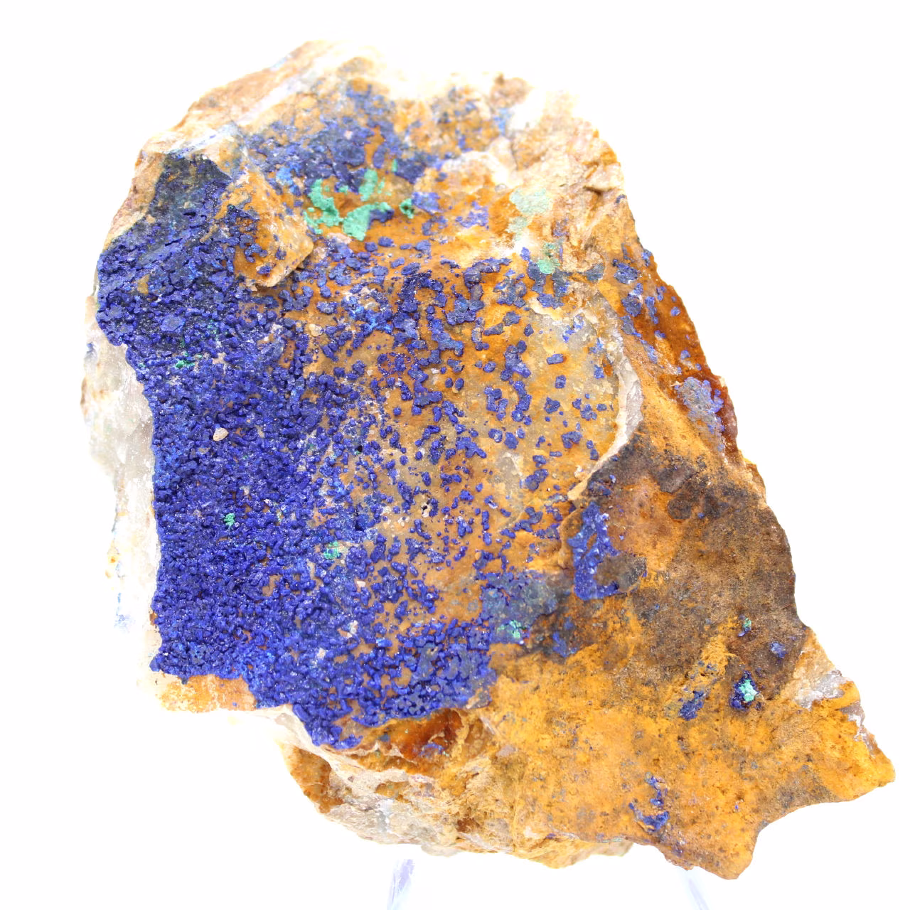 Esemplare di malachite azzurrite bicolore