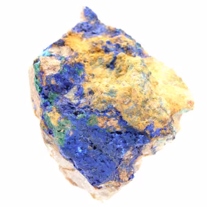 Cristalli di malachite e azzurrite del Marocco