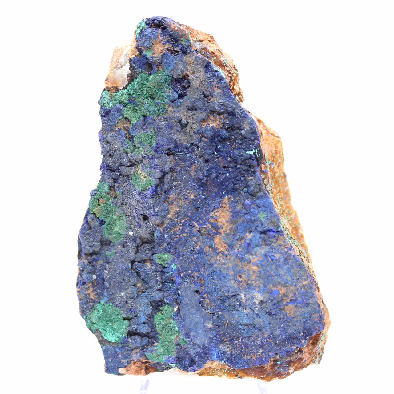 Campione misto di azzurrite malachite