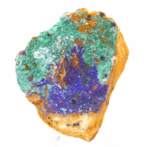 Cristalli di malachite azzurrite Marocco