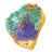 Cristalli di malachite azzurrite Marocco