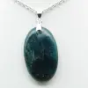 Ciondolo in apatite blu del Madagascar - Pietra naturale - 2