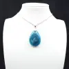 Ciondolo in apatite blu del Madagascar - Pietra naturale - 5