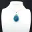 Ciondolo in apatite del Madagascar - Gemma blu naturale