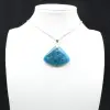 Ciondolo di apatite blu - Esemplare mineralogico del Madagascar - 0