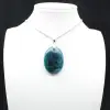 Ciondolo in apatite del Madagascar - Cristallo naturale denso - 0