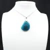 Ciondolo in apatite blu del Madagascar - Crystal Sparkle - 1