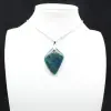 Ciondolo in apatite blu del Madagascar - Pietra naturale - 9