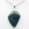 Ciondolo in apatite blu del Madagascar - Esemplare di alta qualità - 2