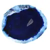 Fette di agata blu brasiliana per decorazione minerale - 1