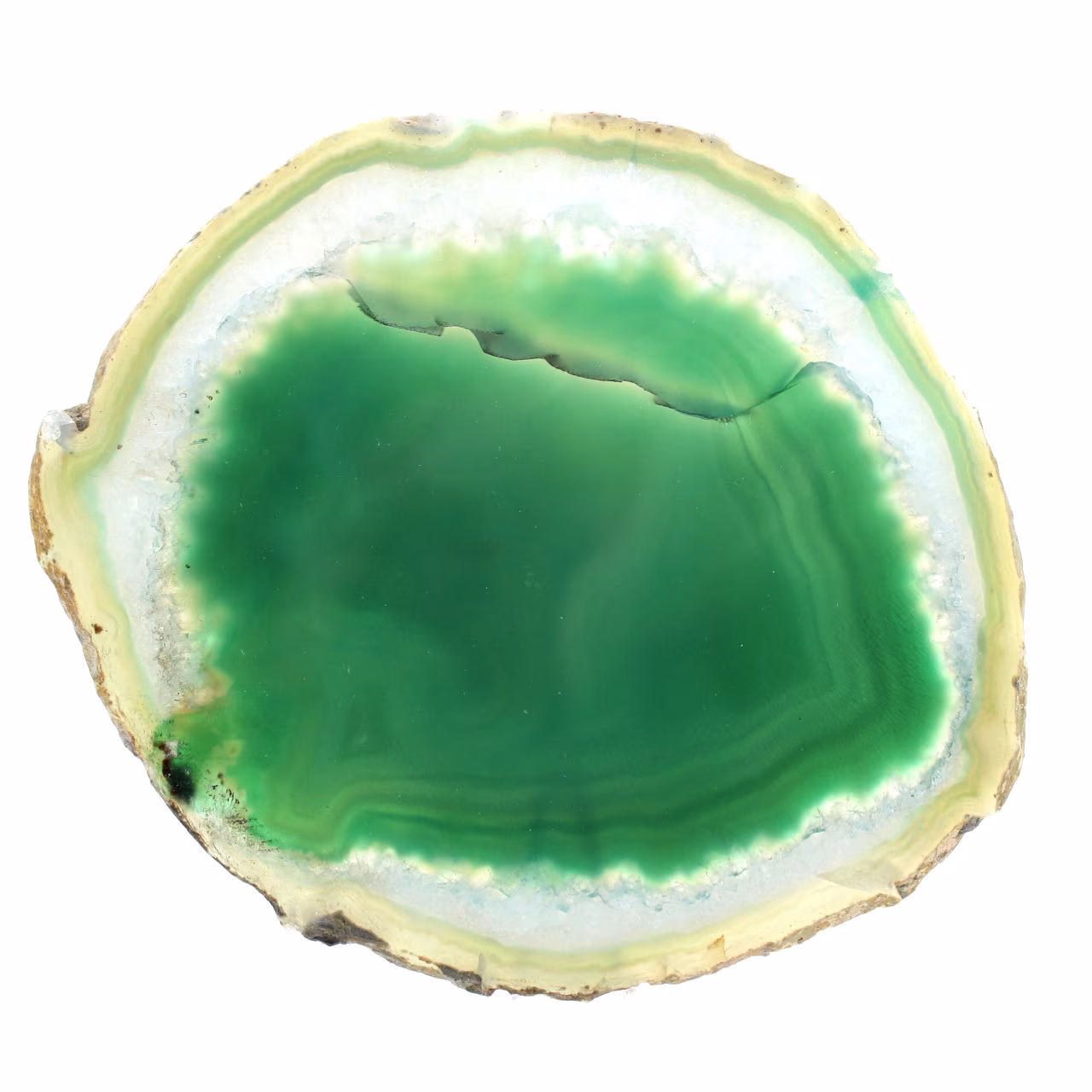 Fetta di agata verde – Collezione Minerali Brasile 210 g