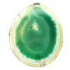 Fetta di agata brasiliana, verde – Oggetto da collezione, 200 g - 0