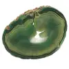 Fetta di agata verde naturale – Pezzo decorativo 250 g - 0