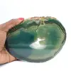 Fetta di agata verde naturale – Pezzo decorativo 250 g - 3