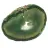 Fetta di agata verde naturale – Pezzo decorativo 250 g