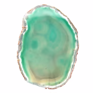 Agata verde brasiliana a fette – Pietra da 215 g
