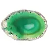 Fetta di agata verde lucida – esemplare brasiliano 205 g - 0