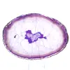 Fetta di minerale di agata viola - Origine: Brasile - 0