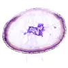 Fetta di minerale di agata viola - Origine: Brasile - 1